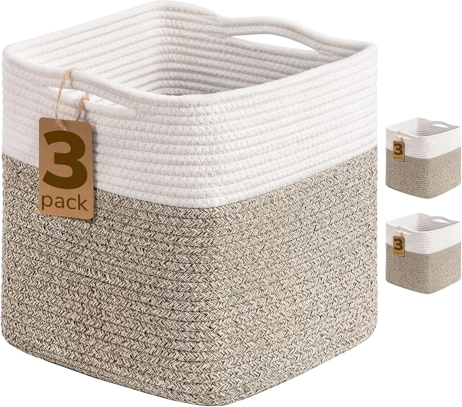 INDRESSME 11x11 Cube Storage Bins for Organizing Your Home