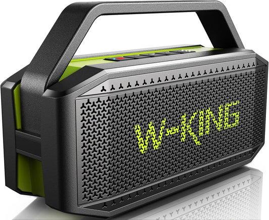 W-KING Portable Waterproof Bluetooth Speaker with 100W Max Power - Rich Bass & 40H Playtime