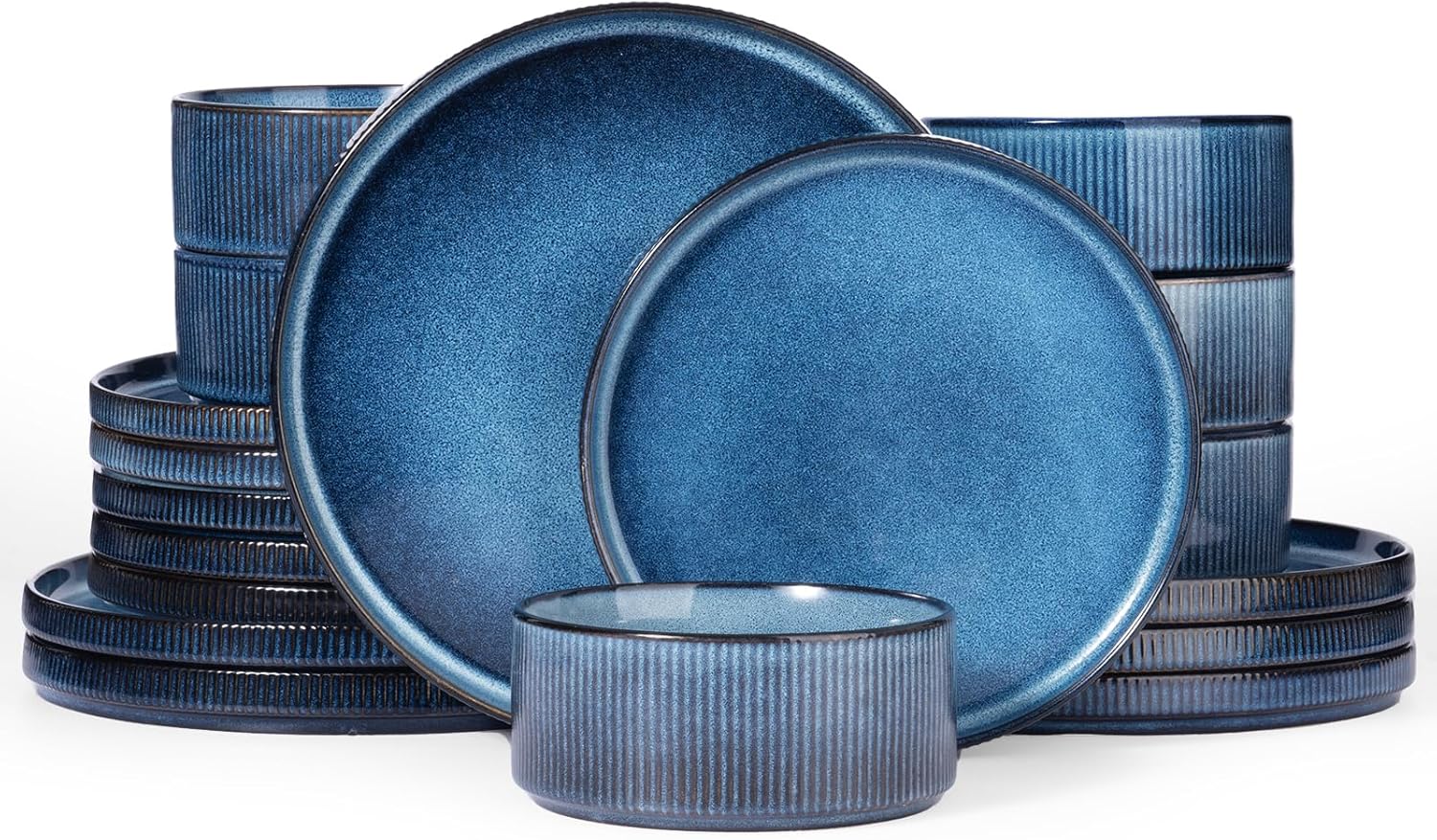 Famiware Star Plates and Bowls Set - Modern Stoneware Dinnerware