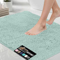 Bath Rug Mat 48x24 Seablue - Soft Absorbent Chenille Runner