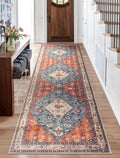 SERISSA Boho Washable Runner Rug 2ft 6inx10ft - Soft Non-Slip Tribal