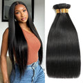 Raw Human Hair Bundles Straight Weave 24 26 28 in - Soft Silky Remy