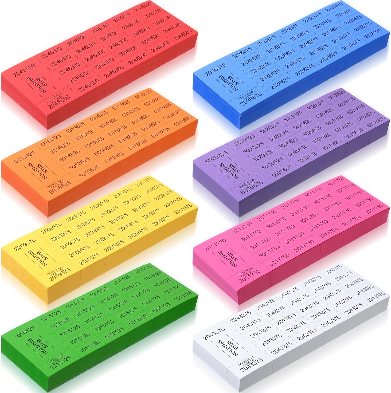 Kosiz 1000 Sheets Raffle Ticket Numbers for Events and Auctions
