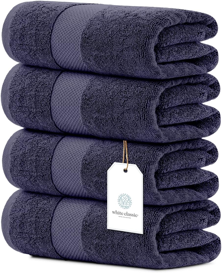 Luxury Bath Towels Set of 4 - Ultra Soft 700 GSM Cotton Towels