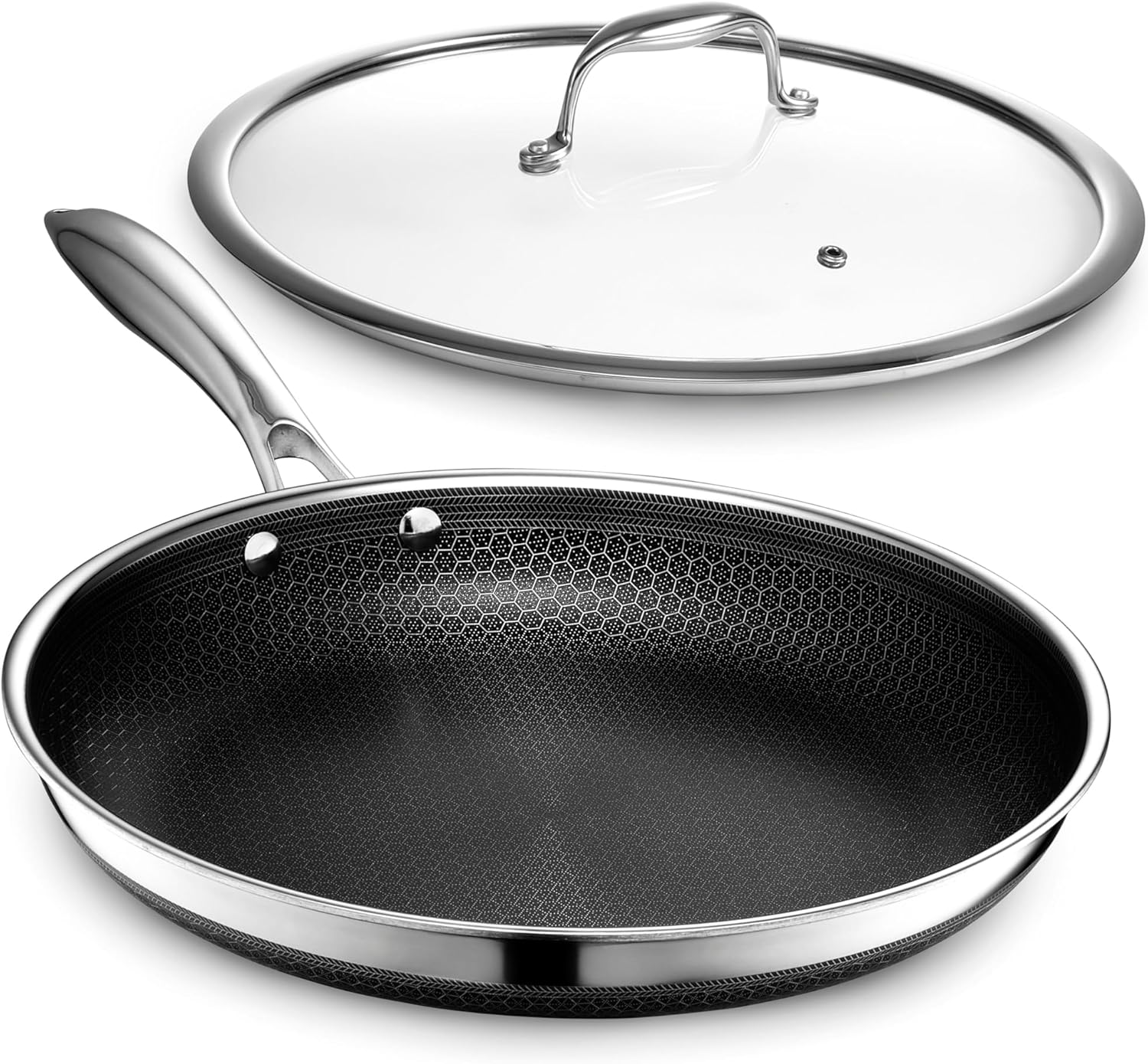HexClad Hybrid Nonstick 12-Inch Frying Pan with Lid Review