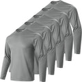 Men UPF 50+ Sun Protection Hoodie Long Sleeve T Shirts Pack - Quick dk