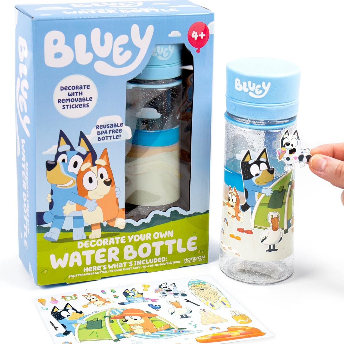Bluey Water Bottle Kit: Customize & Reuse!