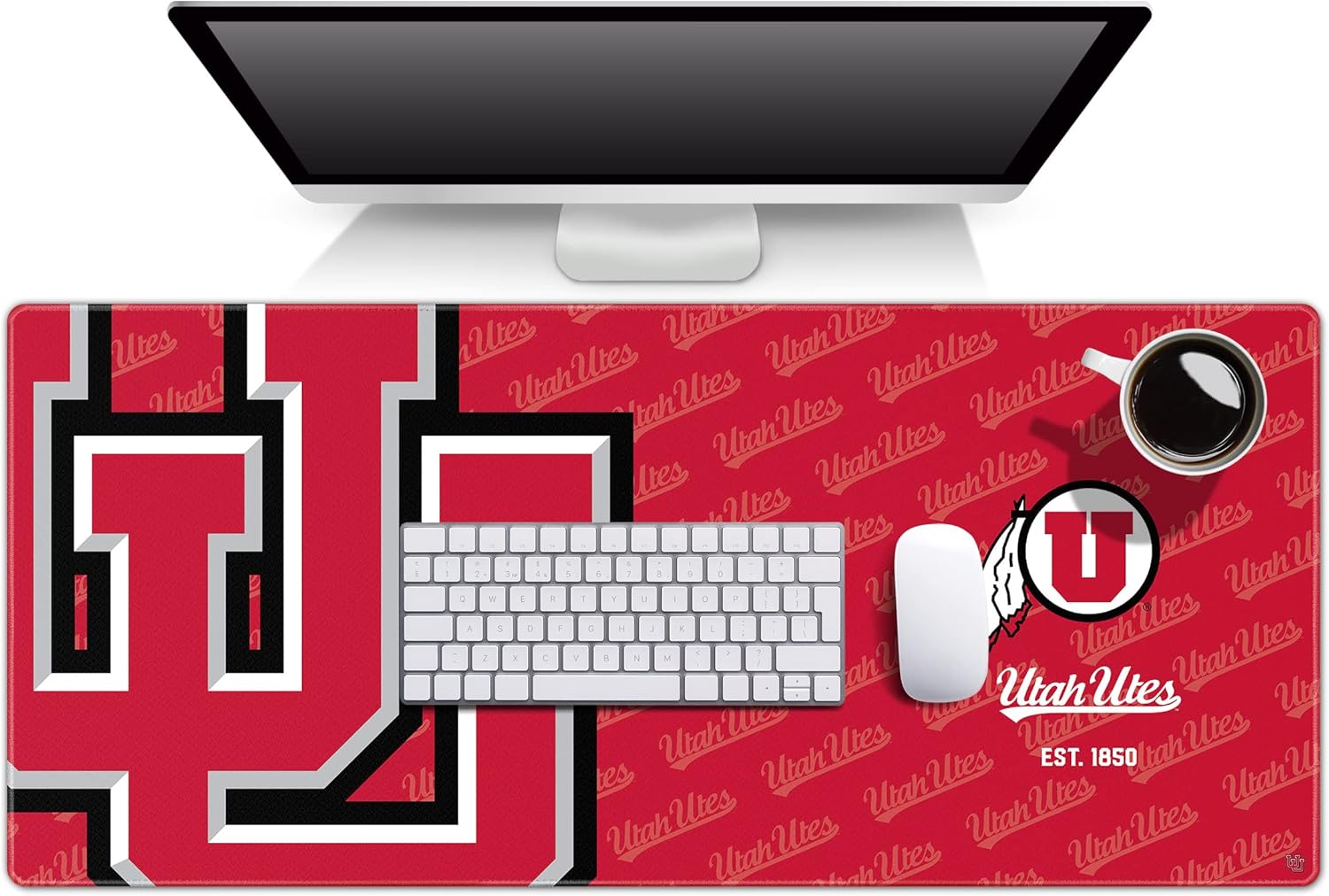 YouTheFan NCAA Utah Utes Logo Series Desk Pad for Fans