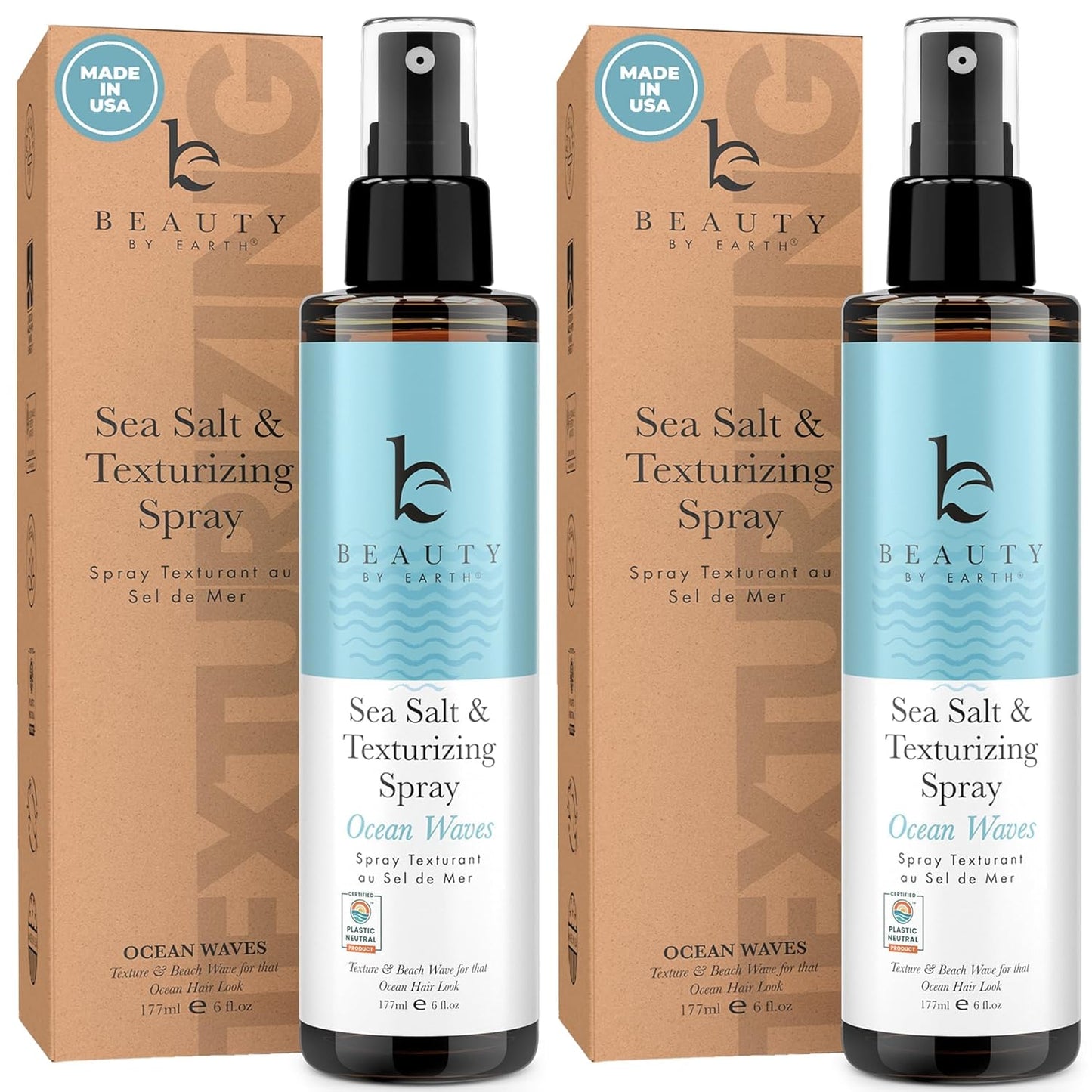 Sea Salt Spray for Textured Beach Waves & Volume for All Hair