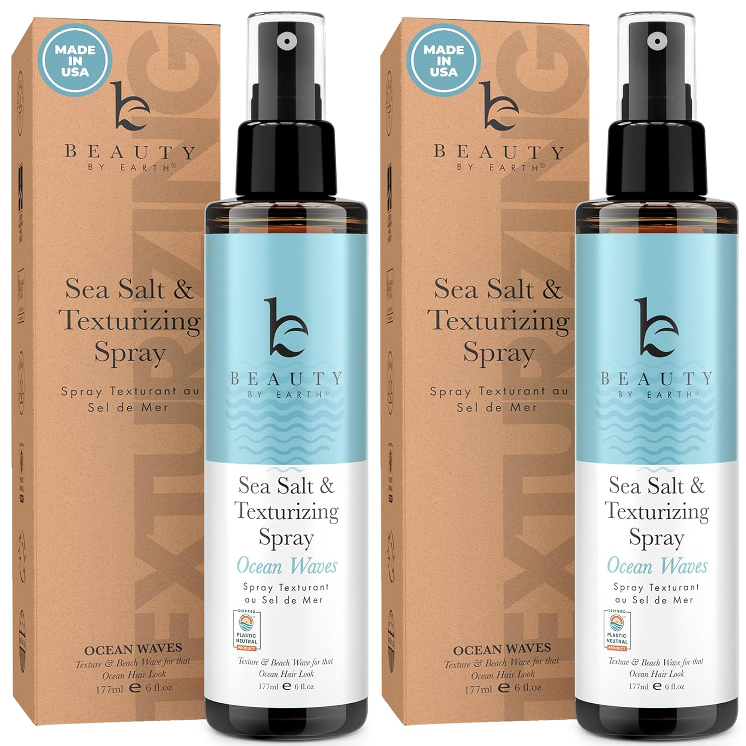 Sea Salt Spray for Textured Beach Waves & Volume for All Hair