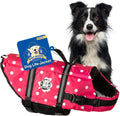Dog Life Jacket Swimming Vest - Adjustable Reflective Swim Vest