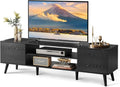 WLIVE Mid-Century Modern TV Stand 63-inch - Retro Storage for TVs up