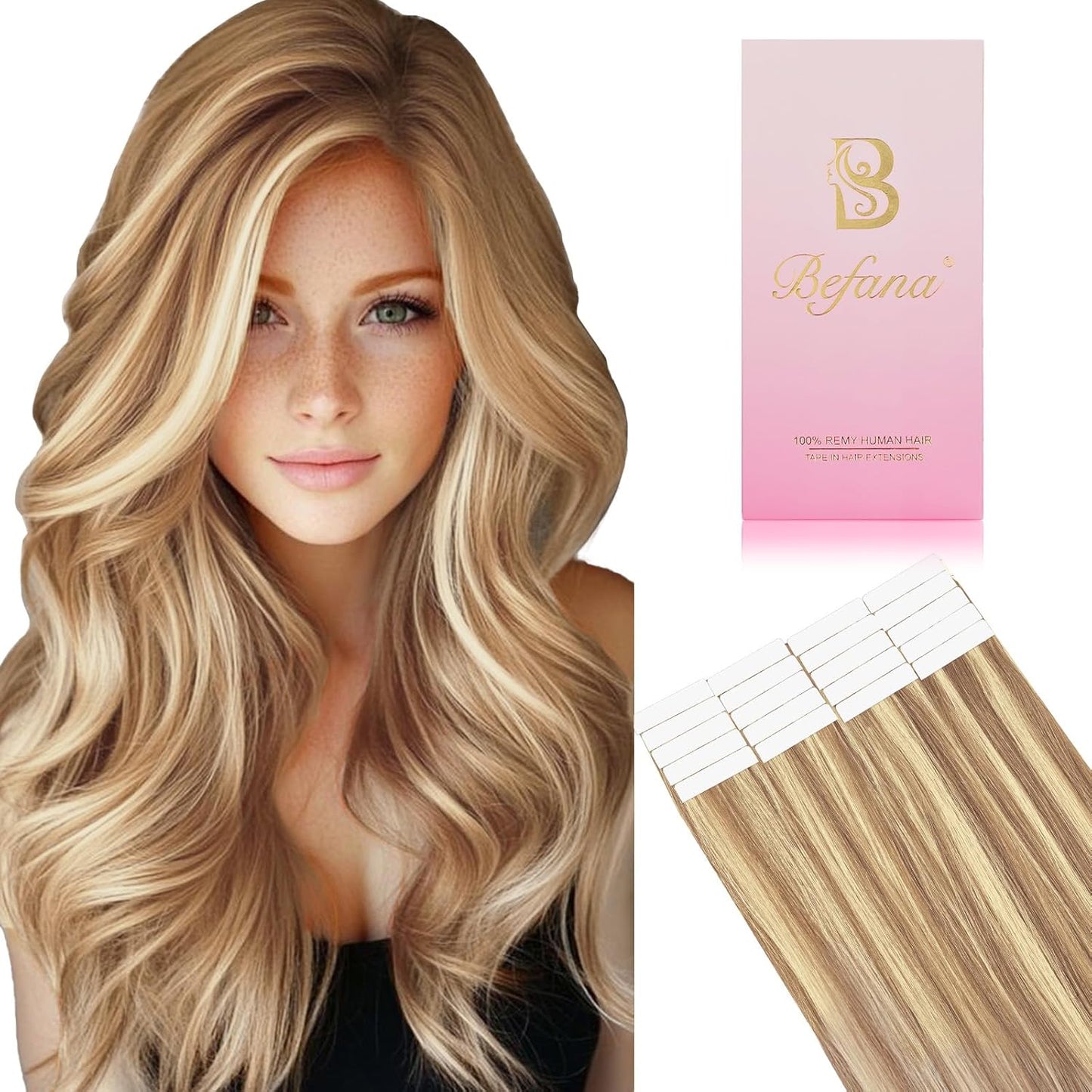 Balayage Blonde Tape in Hair Extensions for Stunning Looks