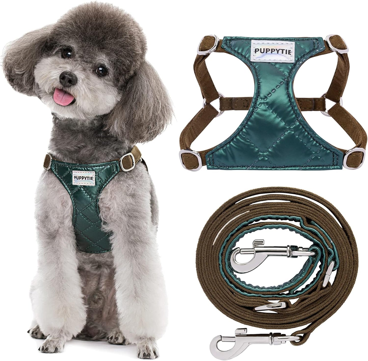 Puppytie No Pull Small Dog Harness with Multifunction Leash