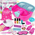 Kid Foot Spa & Nail Kit for Girls 5-12 - At-Home Spa Party
