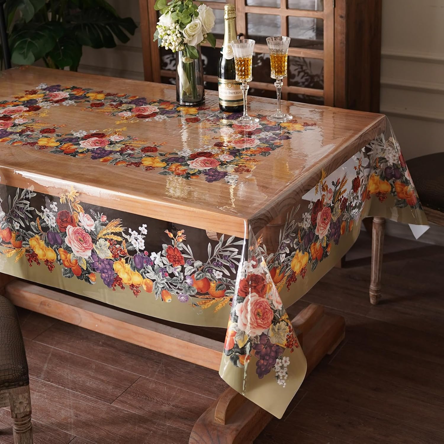 Clear Table Cover Protector Vinyl PVC for Dining Tables Parties
