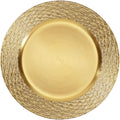 13 in Chargers for Dinner Plates Set of 6 - Gold Table Decor