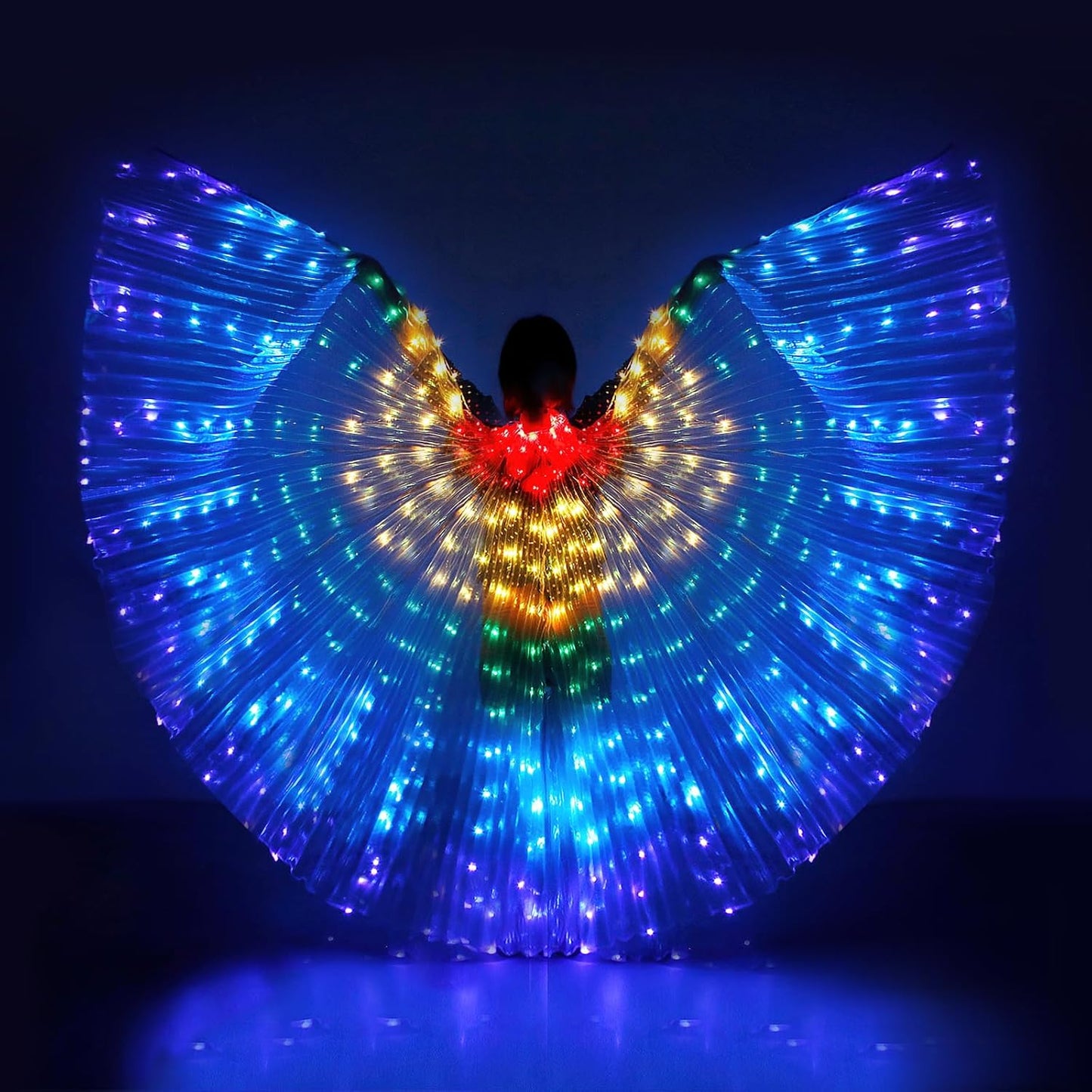 iMucci LED Wings Halloween Costume for Women and Girls Light Up