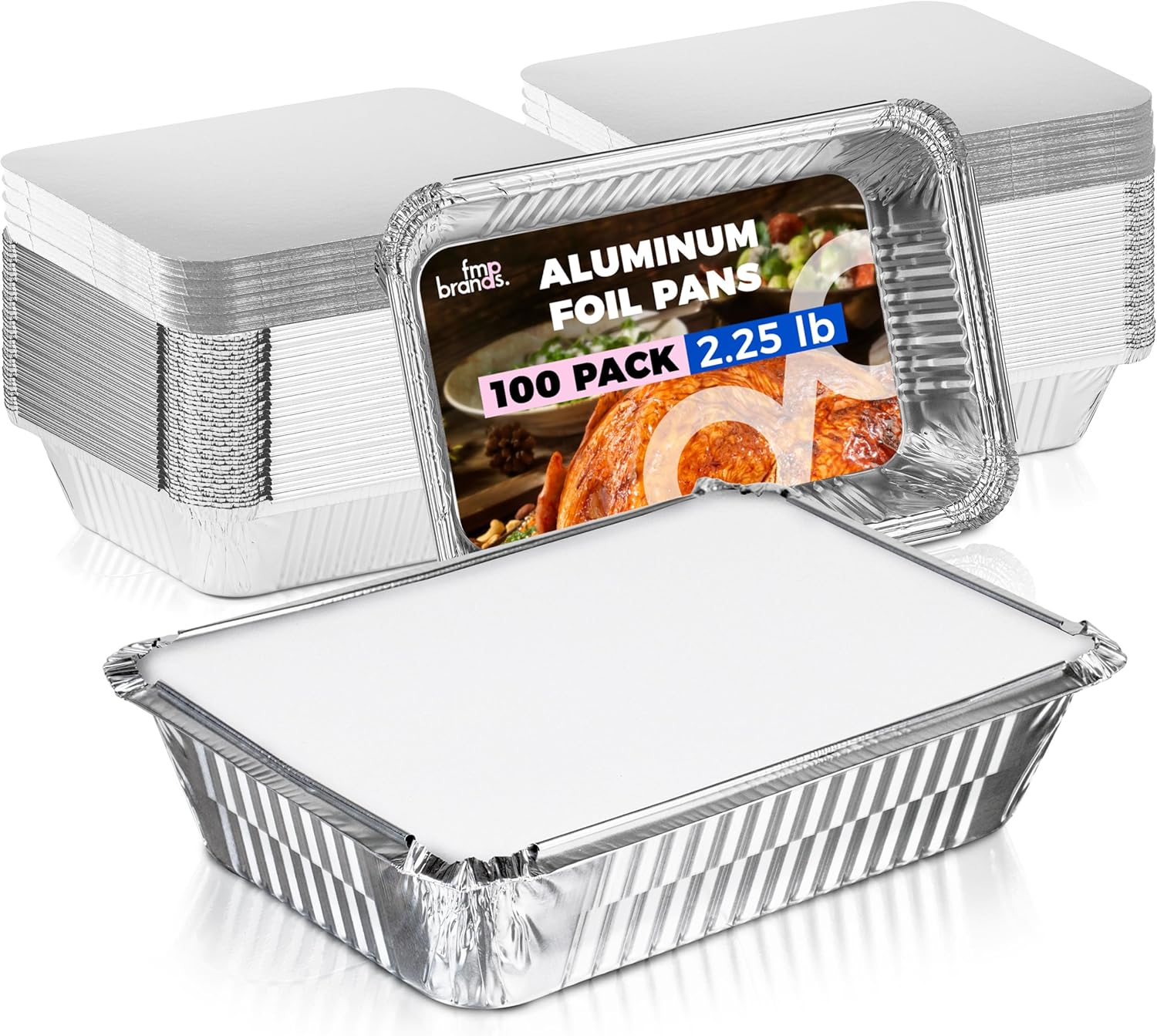 Durable Aluminum Foil Pans with Lids for Take Out and Catering