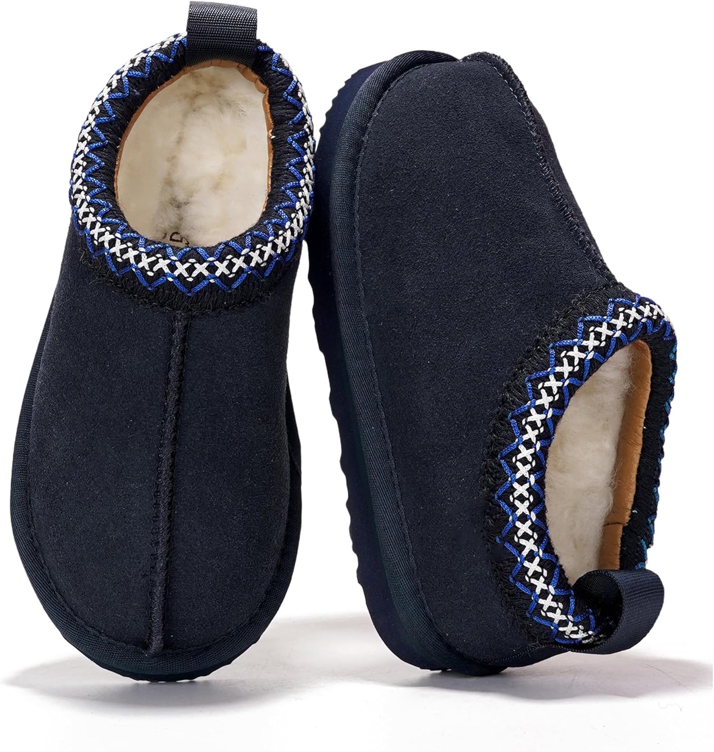 Project Cloud Genuine Leather & Shearling Slippers for Kids