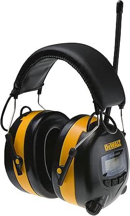 DEWALT Hearing Protection with Digital AM/FM Radio and LCD Display