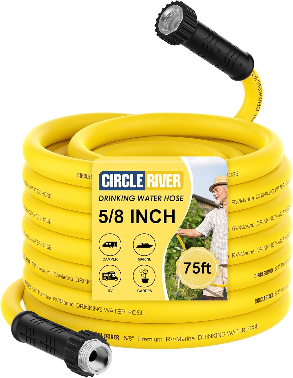 RV Drinking Water Hose 75FT - Premium Fresh Water Hose