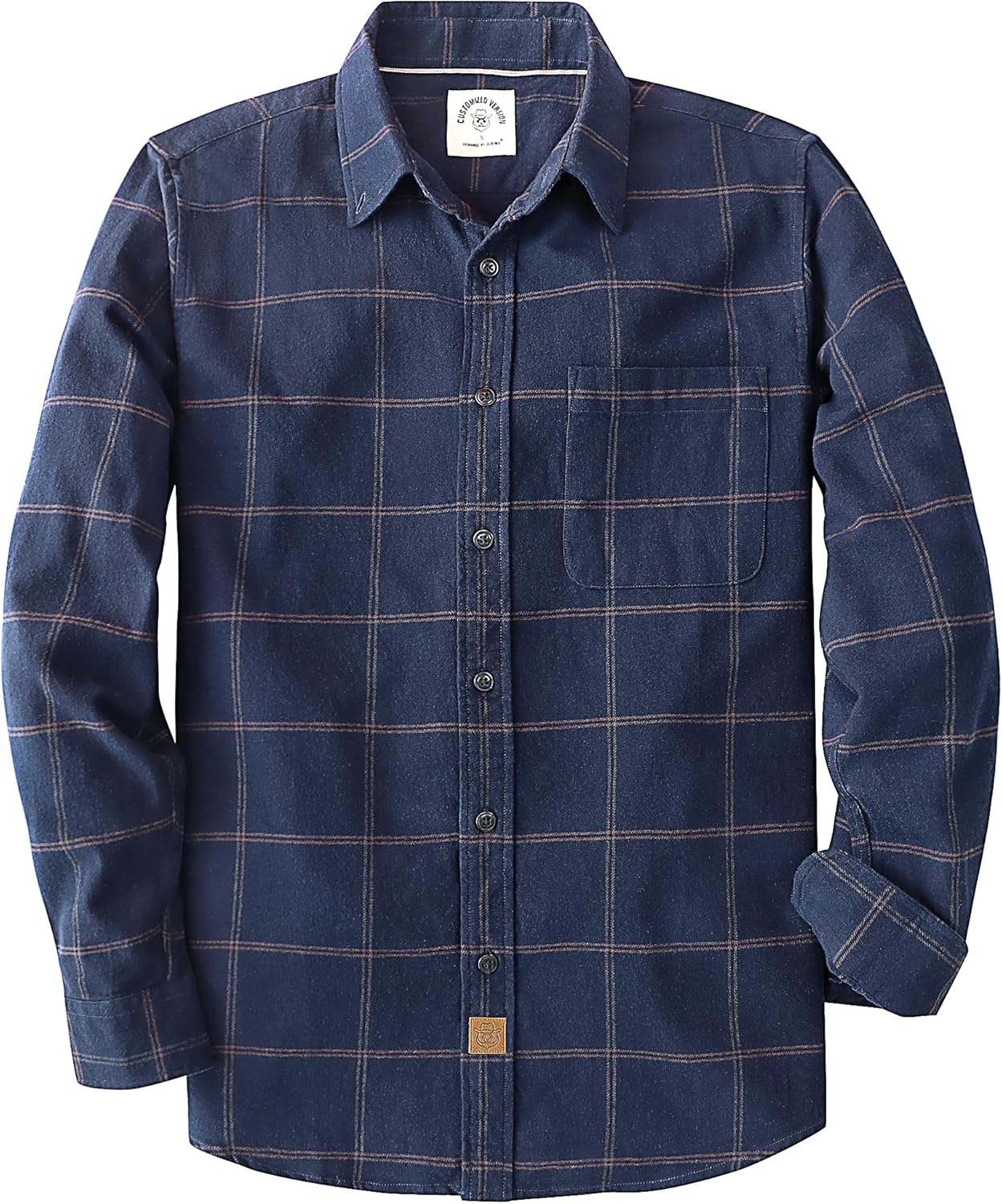 Dubinik Flannel Shirt for Men - Cozy Cotton Long Sleeve Style