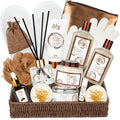 Bath and Body Gift Basket Set for Women - 17-Piece Coconut Vanilla Spa