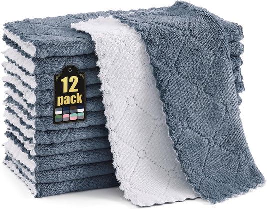 Dual-Tone Super Absorbent Kitchen Cloths by Mordimy