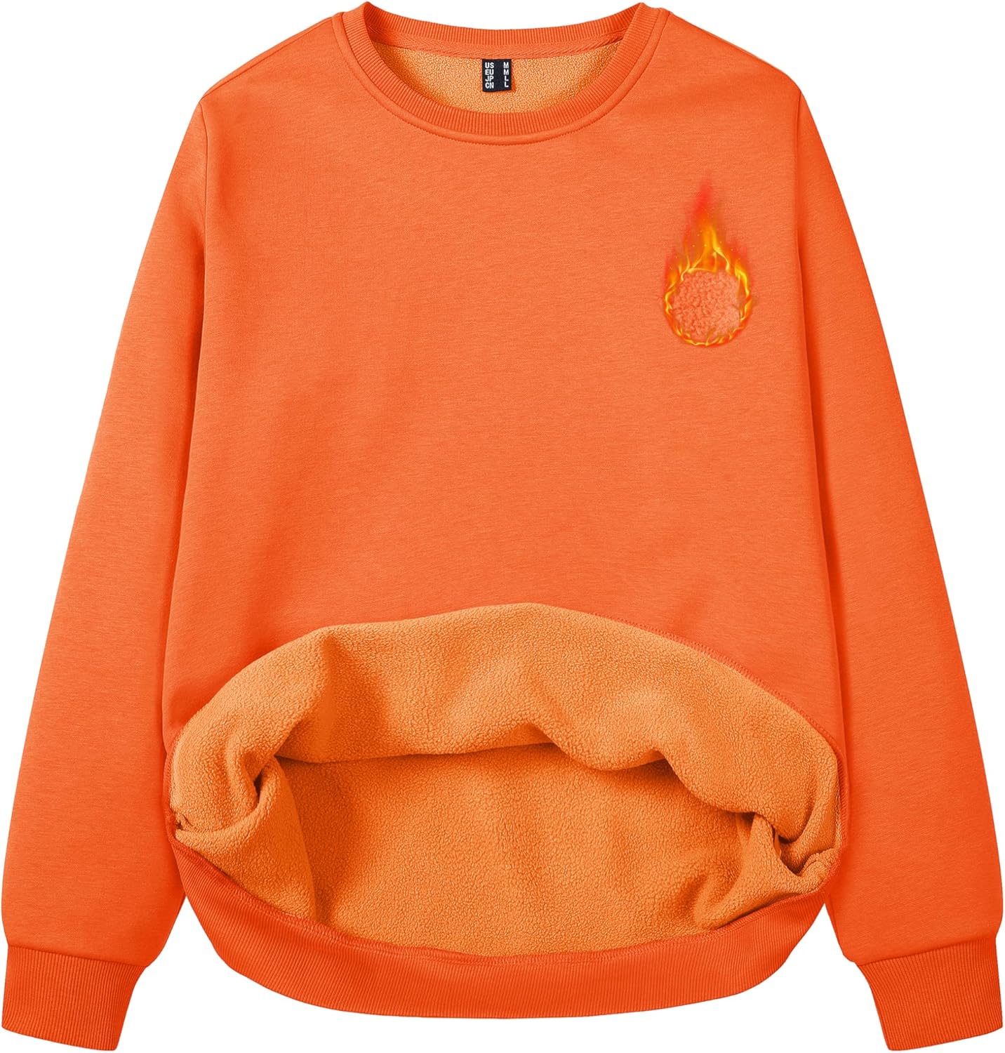 MAGCOMSEN Women's Fleece Lined Sweatshirt for Cozy Comfort