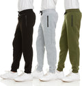 PURE CHAMP Boys Sweatpants 3Pk Joggers with Zipper Pocket (Style H4GQ)