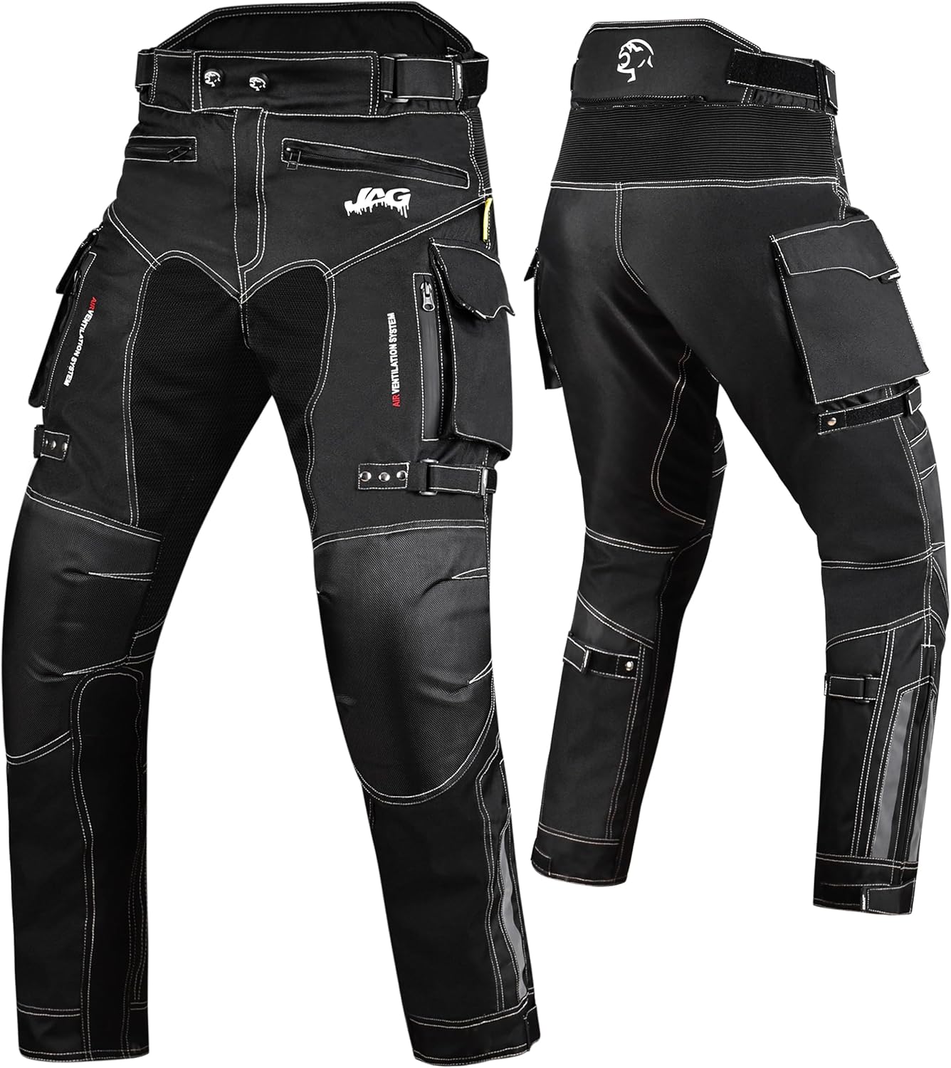 JAG Motorcycle Protective Pants with Armor Impact Protection