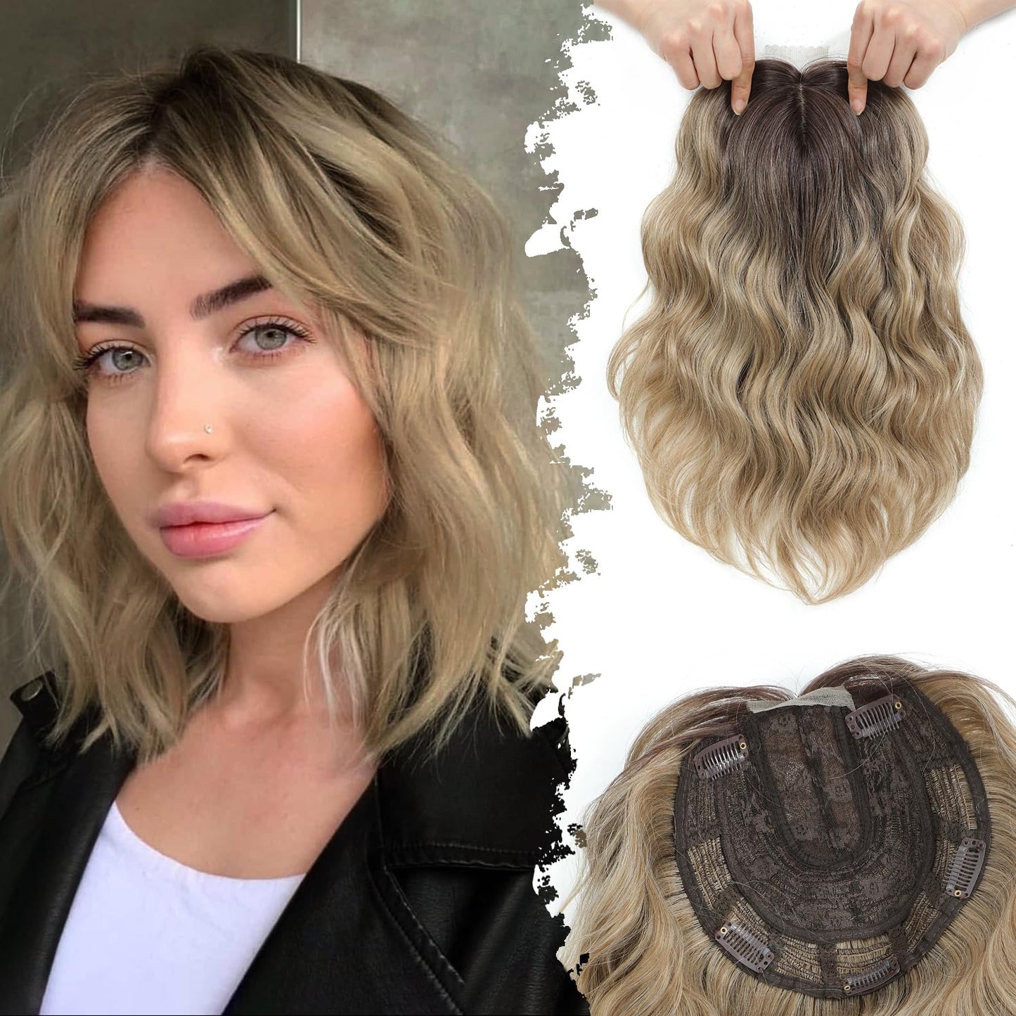 11inch Hair Topper for Women - Lightweight & Natural Volume Booster