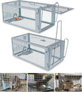 Humane Rat Trap Outdoor and Indoor 2-Pack - Live Catch Cage Traps