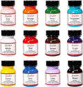 Angelus Leather Paint Starter Kit Set of 12 Colors - Flexible, Water