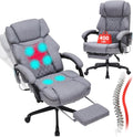 Executive Massage Office Chair with Heat & Foot Rest - HESL