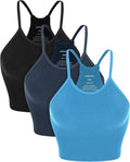 Women's Crop Rib-Knit Seamless Camisole 3-Pack - Washed Feel