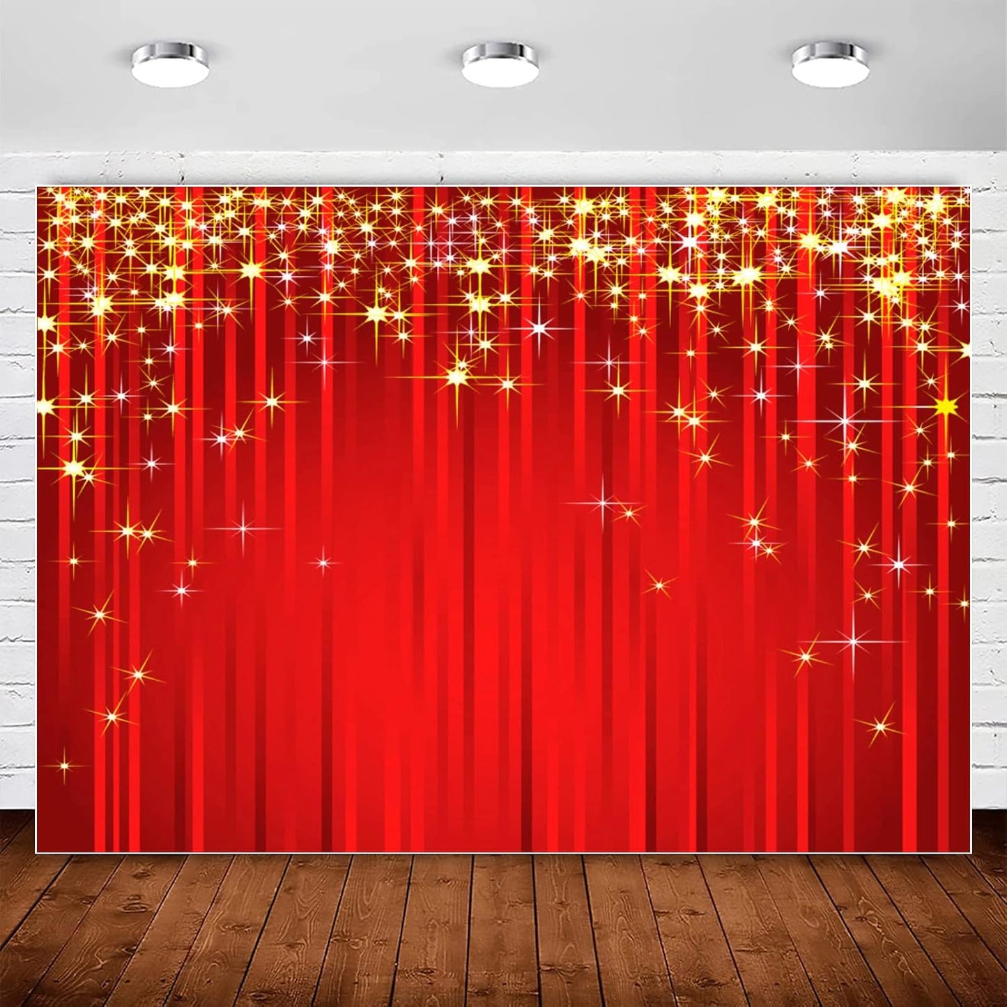 Red Carpet Curtain Backdrop for Christmas and Party Events