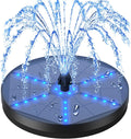 Solar Bird Bath Fountains Upgraded 4W Solar Powered Water Pump