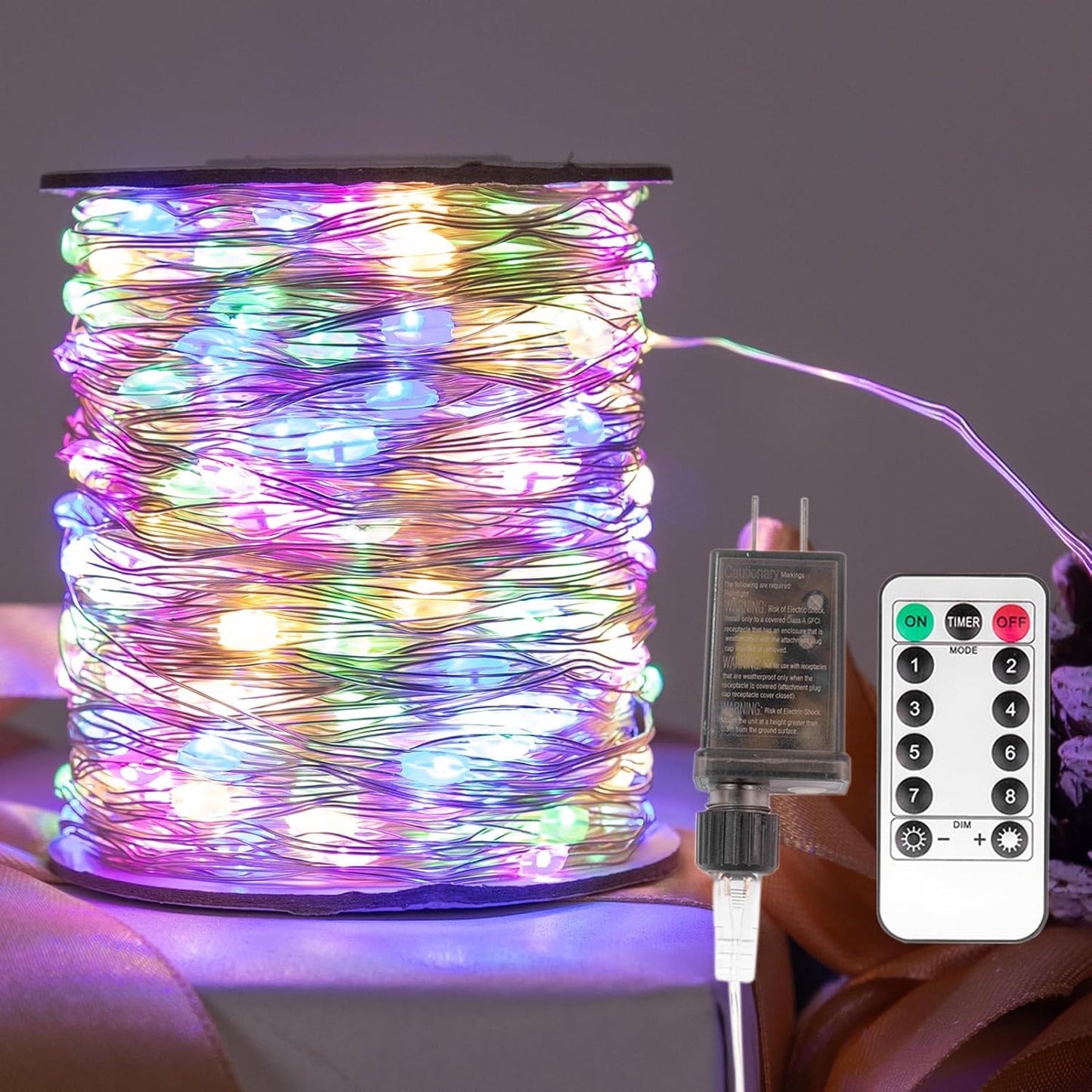 Fairy Lights Plug in 400FT 1200LEDs Waterproof String Lights