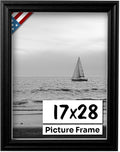 Black 17x28 Picture Frame.75 in Wide - Classic Black Wall Frame