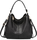 Hobo Crossbody Bag for Women - Large Retro Faux Leather Shoulder Bag
