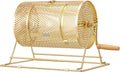VIVOHOME 11 in x 8 in Brass Plated Raffle Drum - Stable Drawing Tool