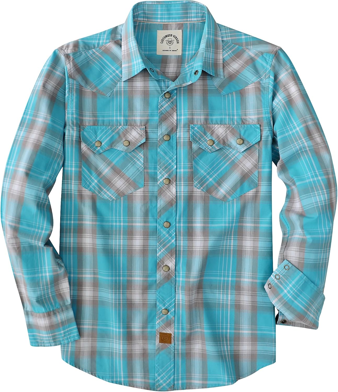 Dubinik Pearl Snap Shirts for Men: Lightweight Western Plaid