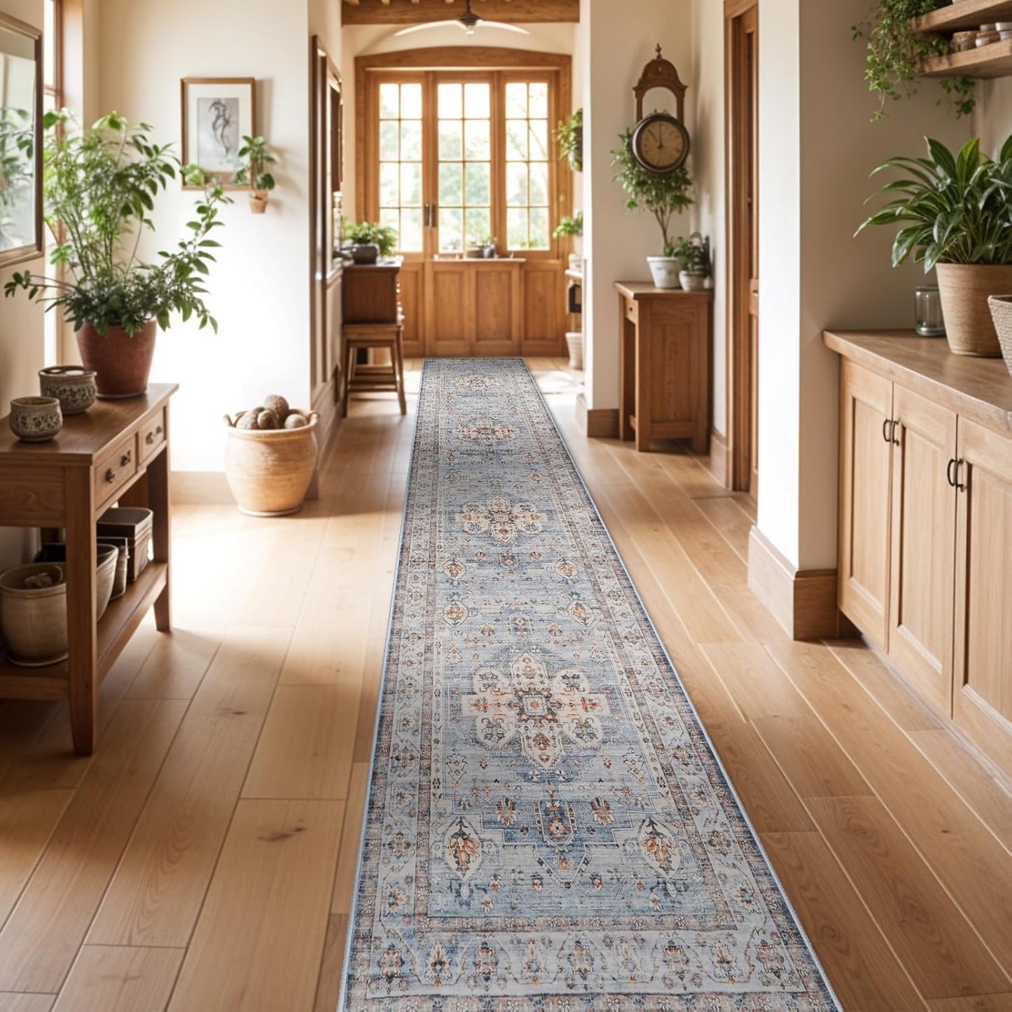 Washable Hallway Runner Rug 3x16: Non Slip Soft Kitchen Rug
