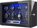 JINS&VICO Watch Winder: 8 Spaces, Upgraded Pillows, Illumination