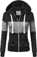 Lightweight Thin Zip-Up Hoodie Jacket for Women - Soft Cotton Blend