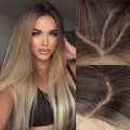 13x4 Ombre Blonde Straight Lace Front Wig - Beginner Friendly