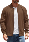 COOFANDY Men's Lightweight Bomber Jacket - Casual Windbreaker