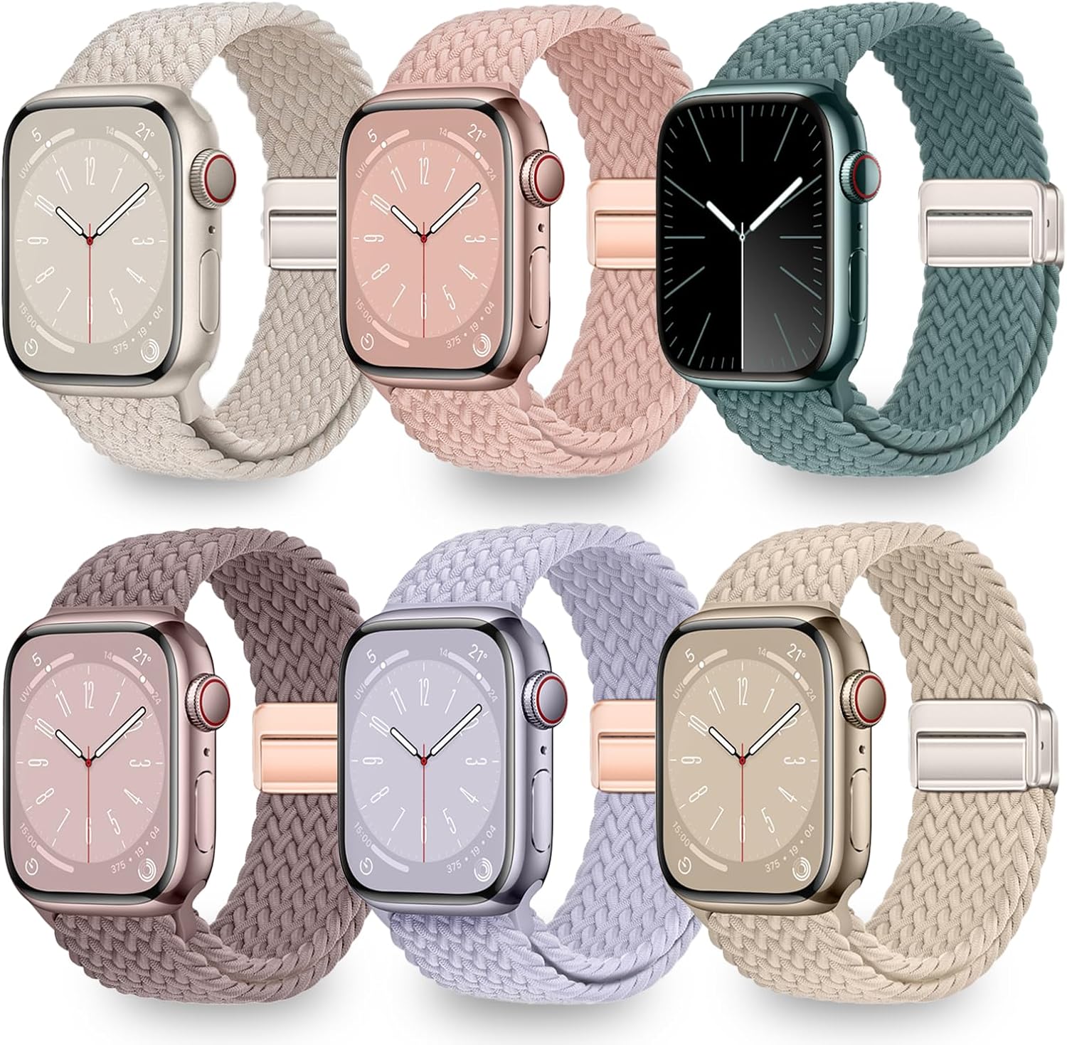 Braided Adjustable Magnetic Apple Watch Band